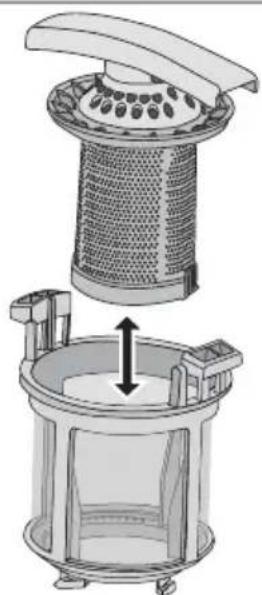 Juno Electrolux JSL54214R - Entfernen und Reinigen der Filter - 2