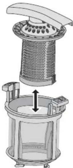 Juno Electrolux JSI86254XR - Entfernen und Reinigen der Filter - 2