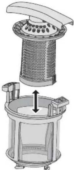 Juno Electrolux JSI76254XR - Entfernen und Reinigen der Filter - 2