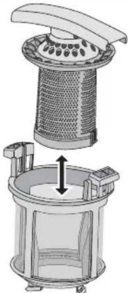Juno Electrolux JSI56233XR - Entfernen und Reinigen der Filter - 2