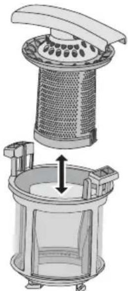 Juno Electrolux JSI54214XR - Entfernen und Reinigen der Filter - 2