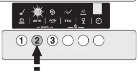 Juno Electrolux JSI54032X - Ein-/Abschalten der Klarspülmitteldosierung - 2