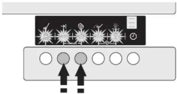 Juno Electrolux JSI54032X - Löschen eines eingestellten oder laufenden Spülprogramms - 1