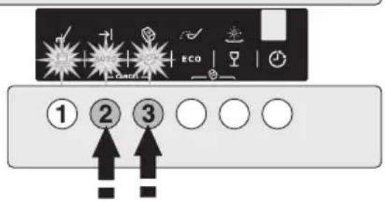 Juno Electrolux JSI54032X - Ein-/Abschalten der Klarspülmitteldosierung - 1