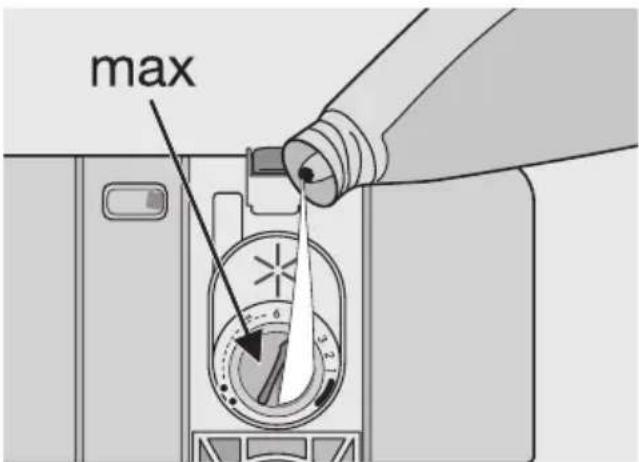 Juno Electrolux JSI46012W - Einfüllen von Klarspülmittel - 2
