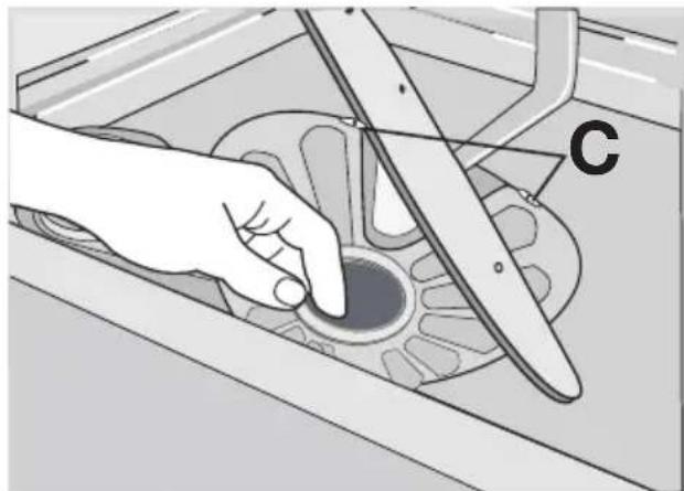 Juno Electrolux JSI34023X - Entfernen und Reinigen der Filter - 3