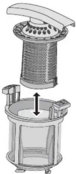 Juno Electrolux JSI34023X - Entfernen und Reinigen der Filter - 2