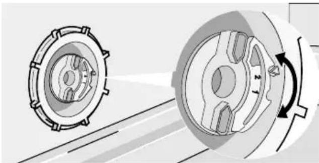 Juno Electrolux JSI34013W - Der Wasserenthärter ist werkseitig auf Stufe 2 eingestellt. - 1