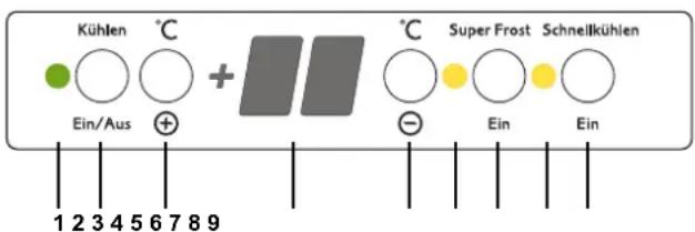 Juno Electrolux JRZ94121 - Refrigerator compartment Control panel - 1