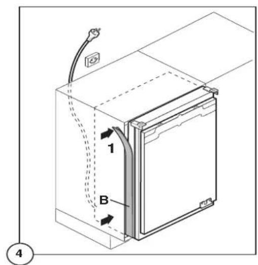 Juno Electrolux JRU44601 - Dimensions of the recess - 5