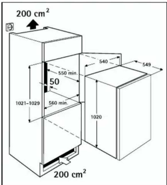 Juno Electrolux JRG94125 - Dimensioned drawings - 3