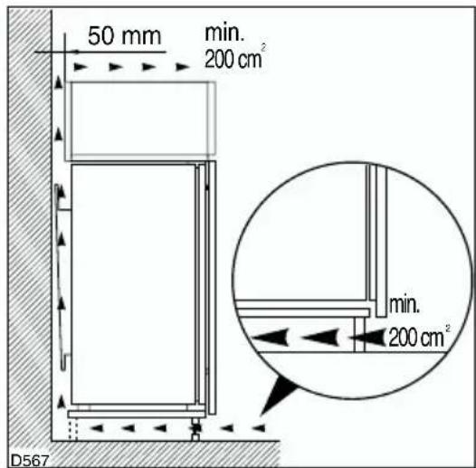 Juno Electrolux JRG90125 - Achtung: Die Ventilations - Öffnungen müssen immer saubergehalten werden. - 1
