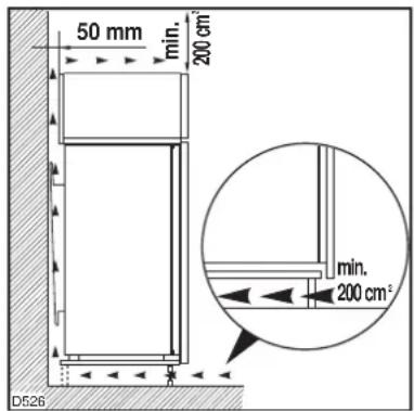 Juno Electrolux JRG90120 - Attention: keep ventilation openings clear of obstruction. - 1