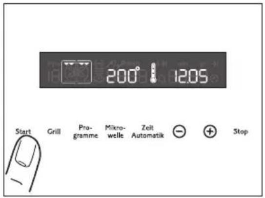 Juno Electrolux JOK7837E - Backofen einschalten - 2