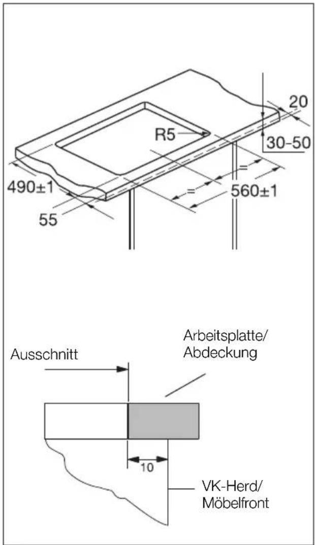 Juno Electrolux JOG10001X - Montagezubehör für Edelstahl-Kochmulde - 2