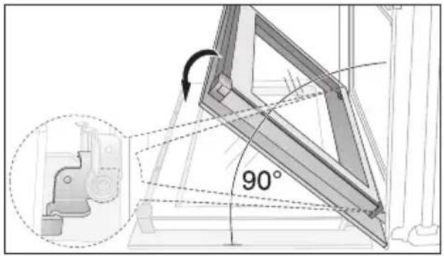 Juno Electrolux JOG10000X - Backofen-Tür aushängen - 2