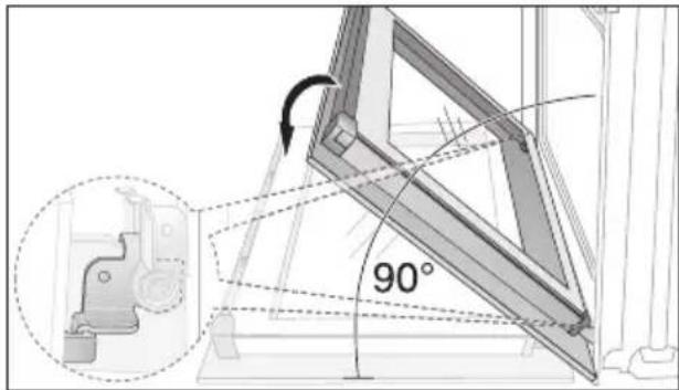Juno Electrolux JOB98001X - Backofen-Tür aushängen - 1
