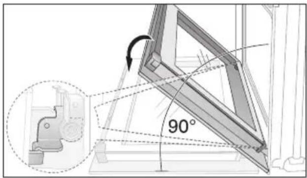 Juno Electrolux JOB63140A - Backofen-Tür aushängen - 2