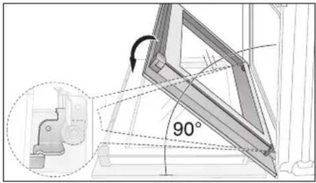 Juno Electrolux JOB63100A - Backofen-Tür aushängen - 2