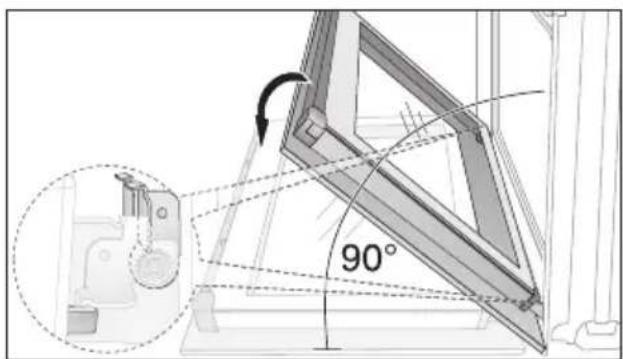Juno Electrolux JOB53000B - Backofen-Tür einhängen - 2