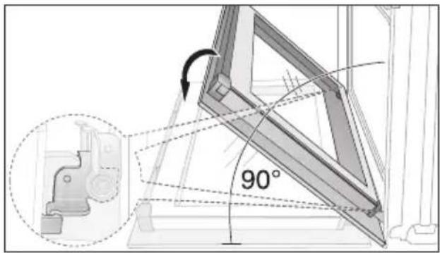 Juno Electrolux JOB53000B - Backofen-Tür aushängen - 1