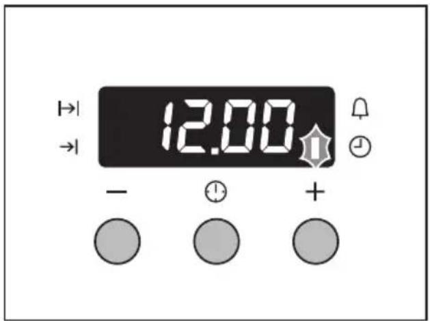 Juno Electrolux JOB53000B - Nach dem elektrischen Anschluss oder einem Stromausfall blinkt die Funktionsleuchte Tageszeit automatisch. - 2