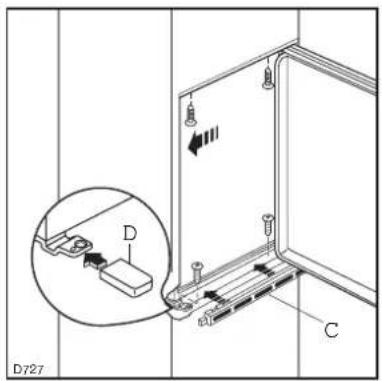 Juno Electrolux JKI2438 - Anschlagwechsel Verdampferfachtür - 5