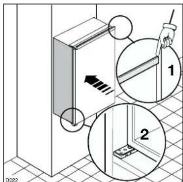 Juno Electrolux JGI4429 - Dimensions of the recess - 2