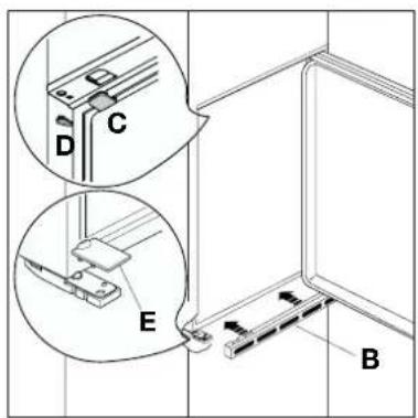 Juno Electrolux JGI4429 - Dimensions of the recess - 5