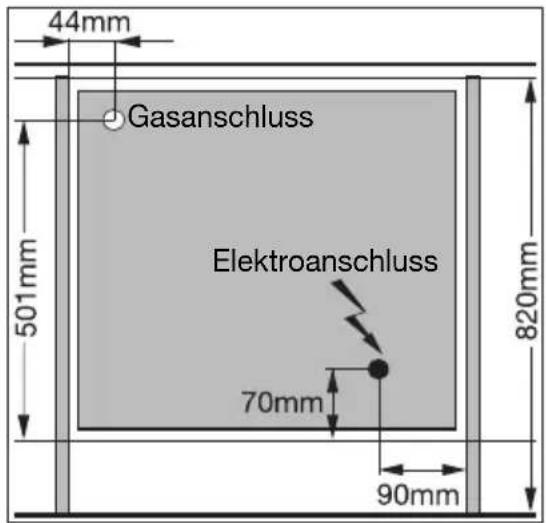 Juno Electrolux JGH44002E - Gasanschluss - 2