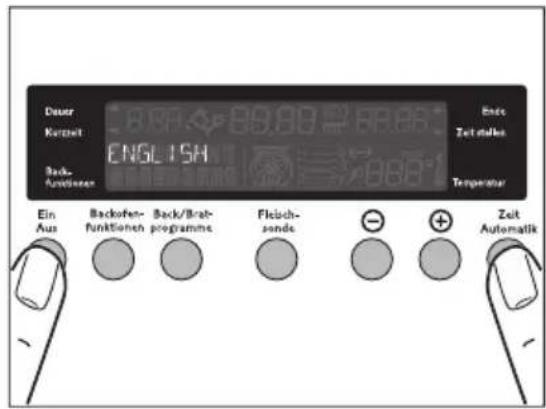 Juno Electrolux JEH66601 - Sprache einstellen - 2