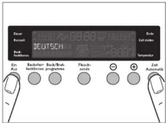 Juno Electrolux JEH65901A - Sprache einstellen - 4