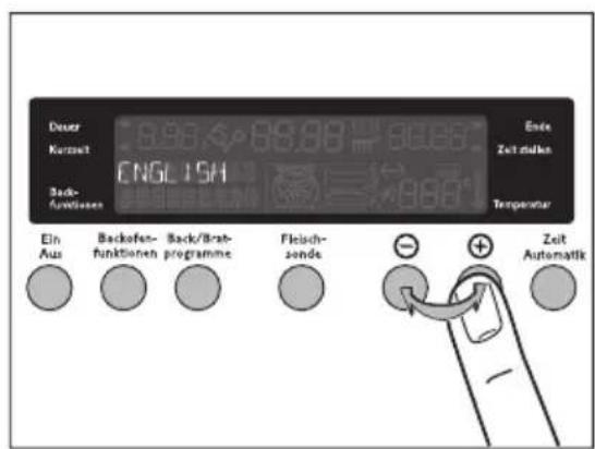 Juno Electrolux JEH65901A - Sprache einstellen - 3