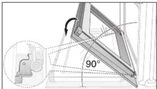 Juno Electrolux JEH65901A - Backofen-Tür aushängen - 2