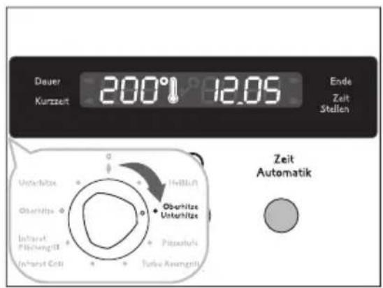 Juno Electrolux JEH65501A - Backofen einschalten - 1