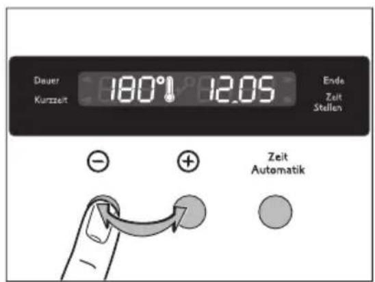 Juno Electrolux JEH65501A - Backofentemperatur ändern - 1