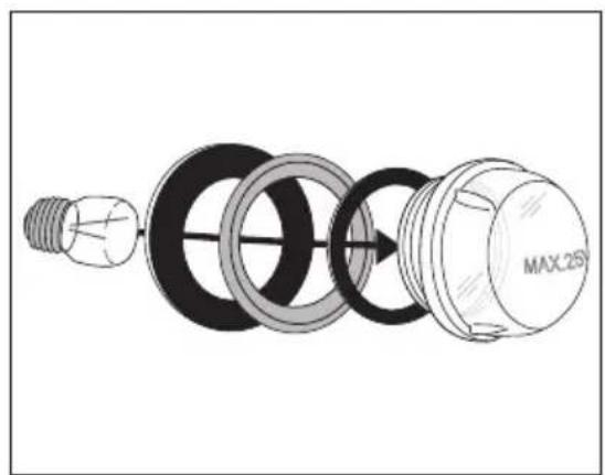 Juno Electrolux JEB98601E - Hintere Backofenlampe austauschen/Glasabdeckung reinigen - 2