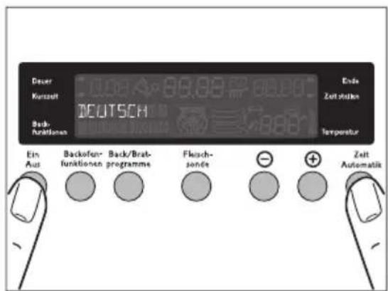 Juno Electrolux JEB98601E - Sprache einstellen - 4