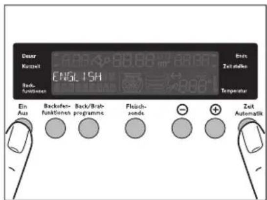 Juno Electrolux JEB66601E - Sprache einstellen - 2