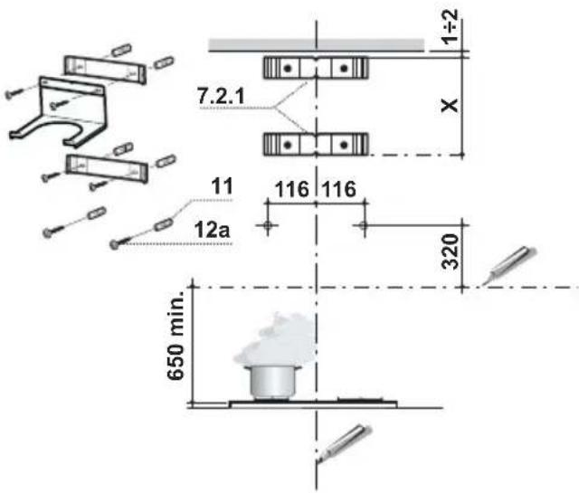 Juno Electrolux JDK5771E - Wall drilling and bracket fixing - 1