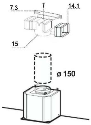 Juno Electrolux JDK5771E - RECIRCULATION VERSION AIR OUTLET - 1