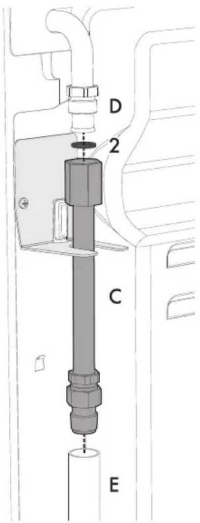 SMEG CPF9GPWHD - Verlängerung des Gasanschlusses (nur Pyrolysemodelle) - 3