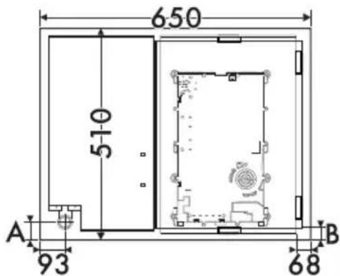 SMEG PM3721WLD - Abmessungen des Gerätes (mm) - 1