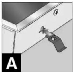 SMEG PX7502DE - Anbringung der Befestigungsklammern - 2