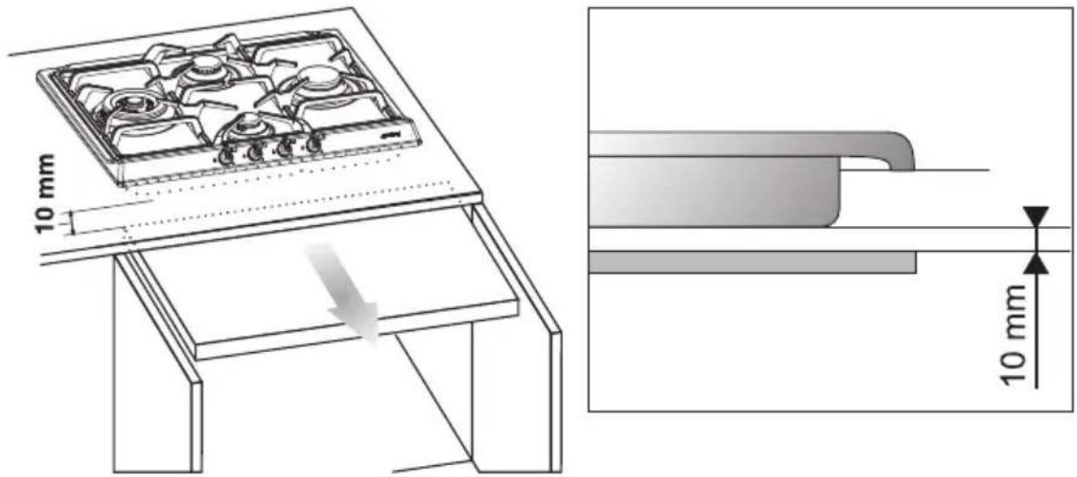 SMEG SR764POD - Befestigung am Stützgestell - 4