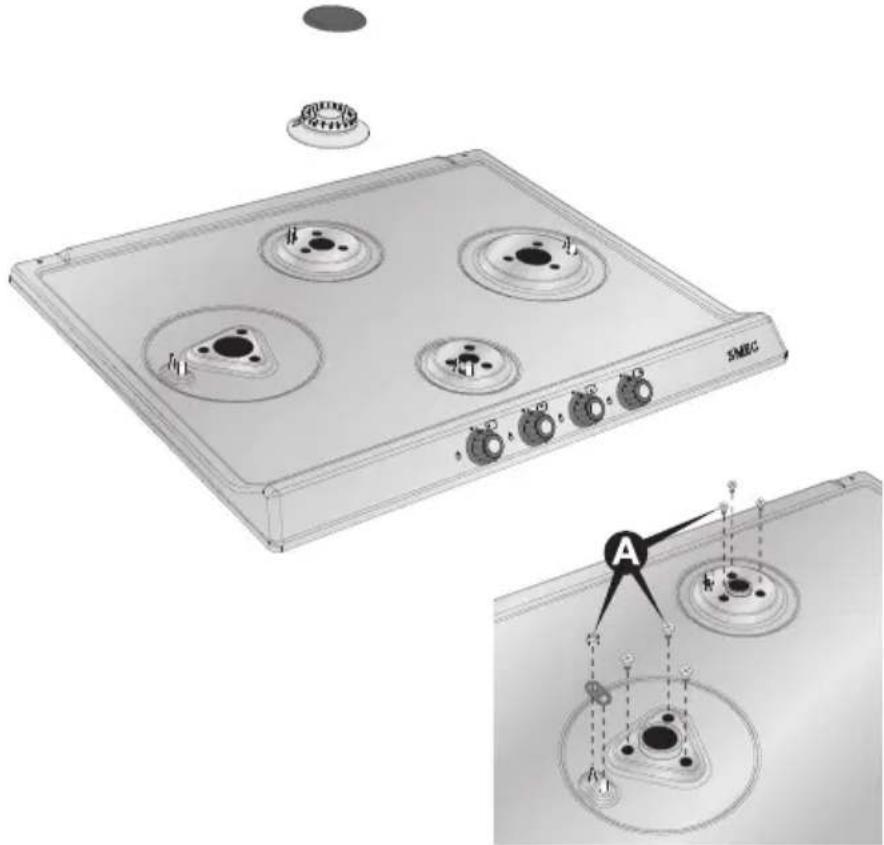 SMEG SR764POD - Entfernung der Platte - 1