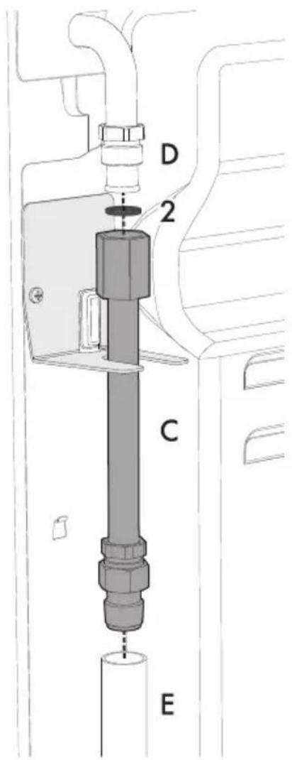 SMEG CPF9GPOGD - Verlängerung des Gasanschlusses (nur Pyrolysemodelle) - 3