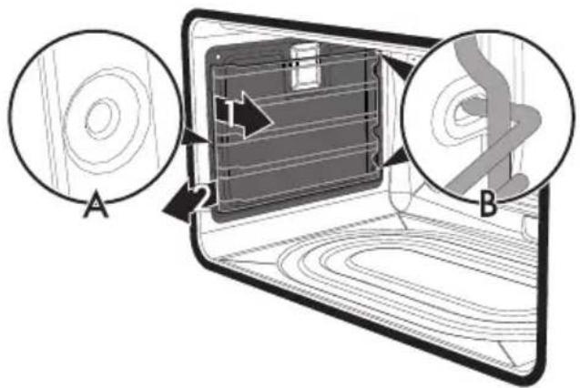 SMEG TR90PD9 - Ausbau der selbstreinigenden seitlichen Platten und der Halterahmen für Roste/Backbleche - 1