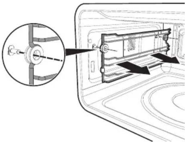 SMEG SF4309MXK - Removing racks/trays support frames - 2