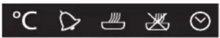 SMEG SF4309MXK - If a Grill function has been selected: - 1